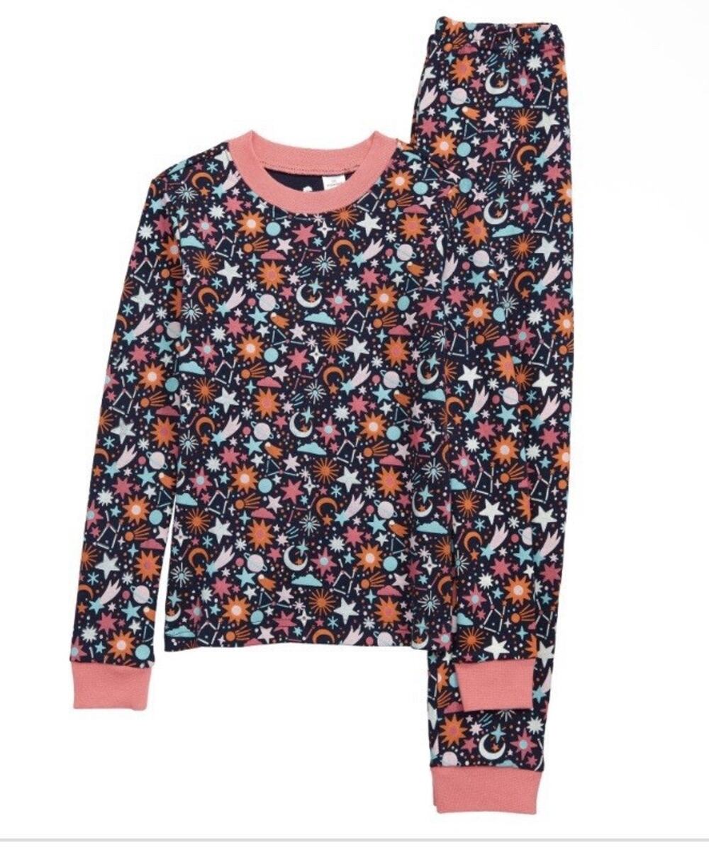 Tucker + Tate Kids' Glow in the Dark Fitted Two-Piece Pajamas 6Y New $35 MSRP
